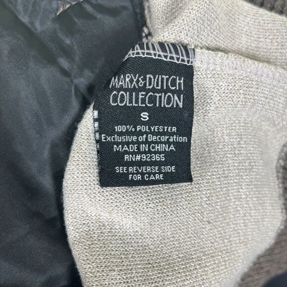 Marx & Dutch Collection Men's Zip Front Cardigan Sweater Tan Brown Size Small - Picture 10 of 11